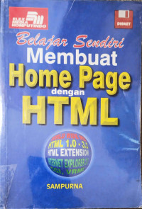 Image of Belajar Sendiri Membuat Home Page dengan HTML