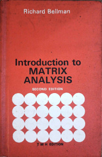 Image of Introduction to MATRIX ANALYSIS