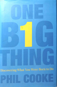 Image of One Big Thing Discovering What You Were Born to Do