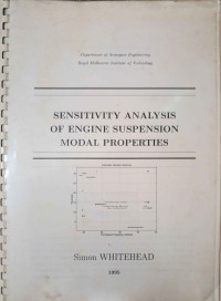 Image of SENSITIVITY ANALYSIS OF ENGINE SUSPENSION MODAL PROPERTIES